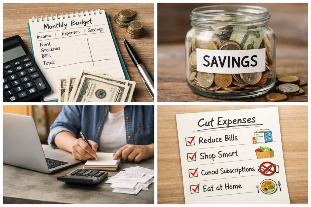 Saving money on a low income