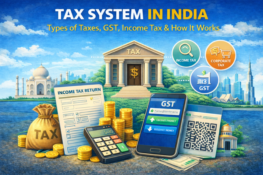 Tax System in India: Types of Taxes, GST, Income Tax & How It Works