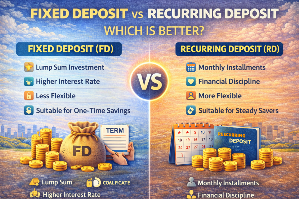 Fixed Deposit vs Recurring Deposit : Which Is Better?