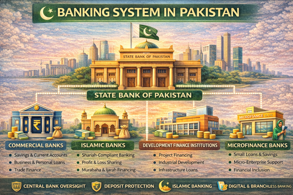 Banking System in Pakistan: Structure, Types of Banks & How It Works
