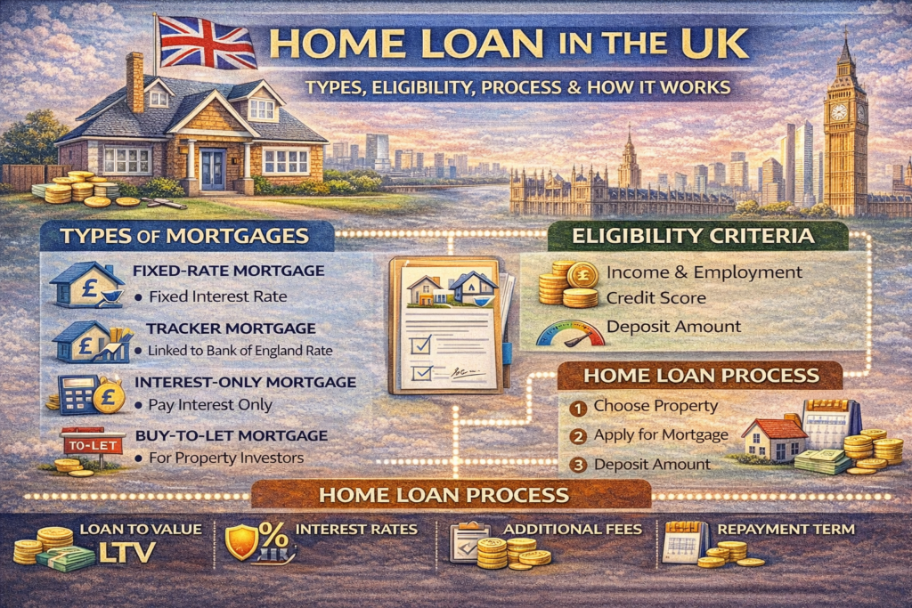 Home Loan in UK : Types, Eligibility, Process & How It Works