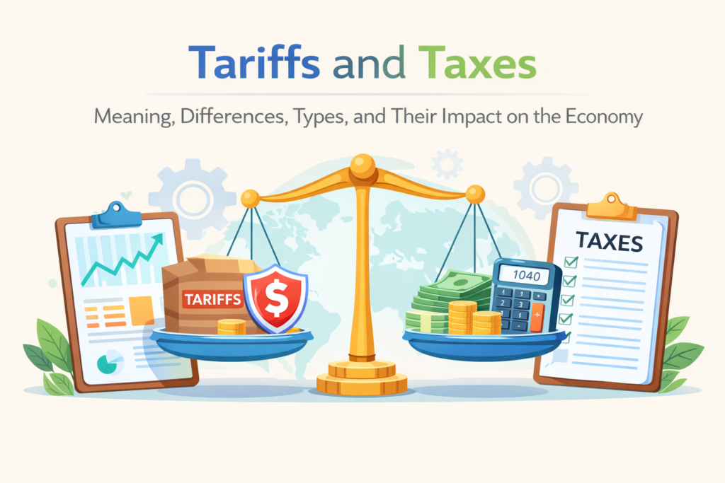 difference between tariffs and taxes